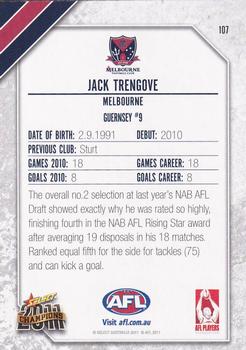 2011 Select AFL Champions #107 Jack Trengove Back